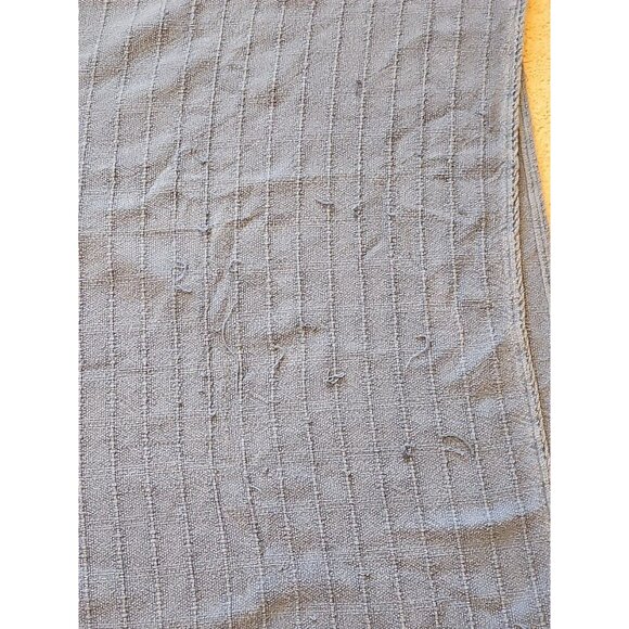 Twin Size Blue Throw Blanket, Coming Home 100% Cotton Made in USA, 64" x 96" - Picture 3 of 3